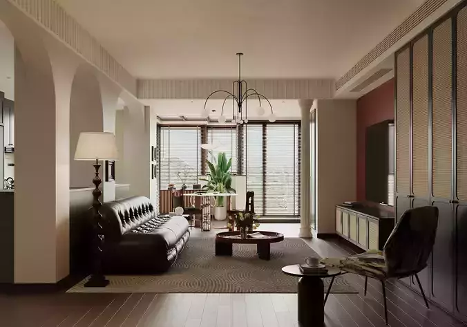 French-style living room