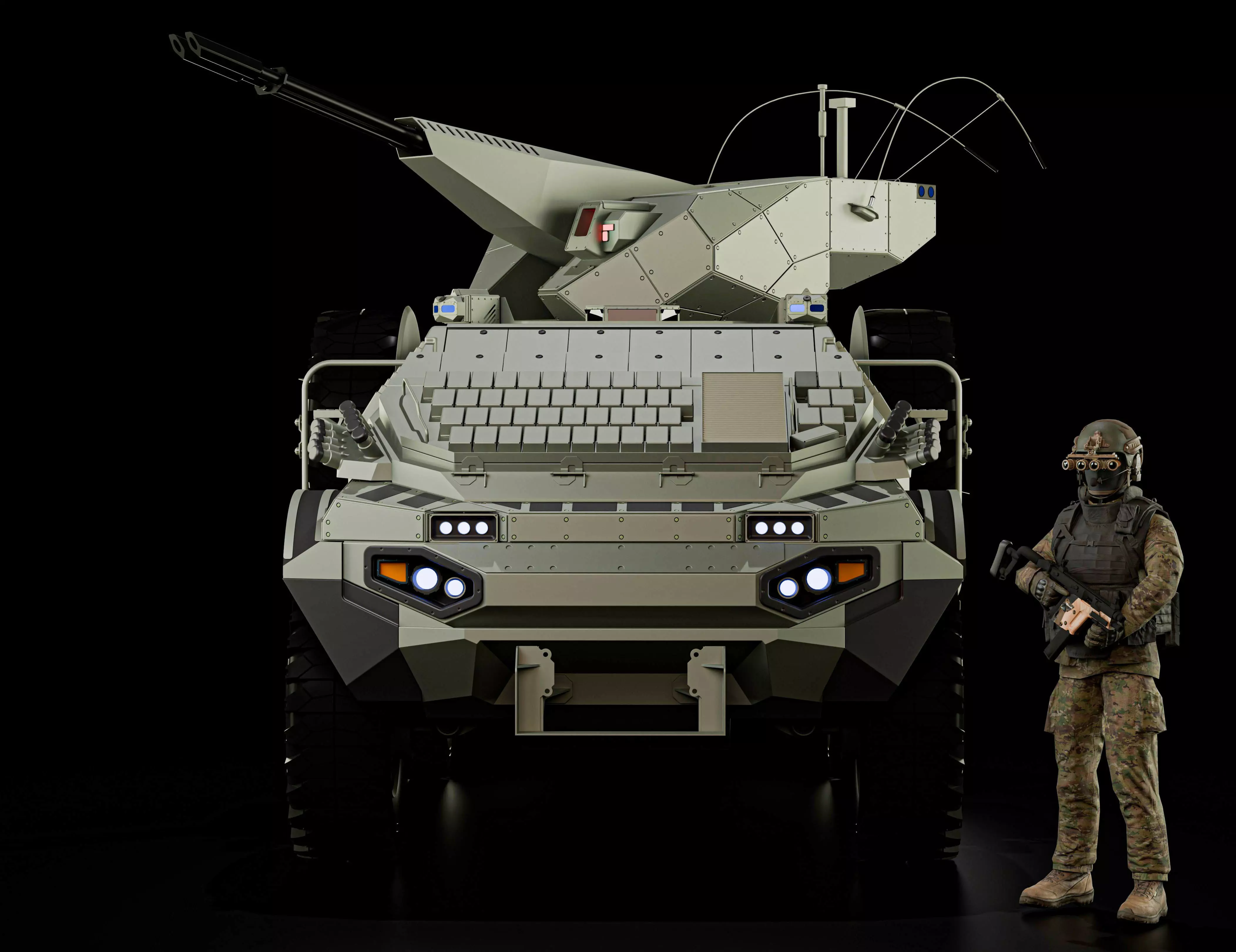 Armored Personnel Carrier Design 3D model