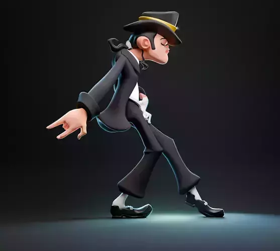 Michael Jackson Cartoon Figurine