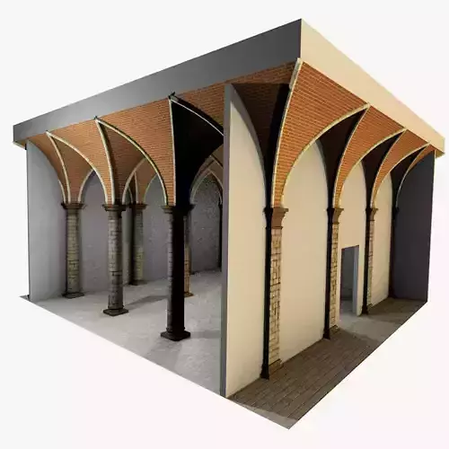 Vaulting 4-1  Renaissance  500cm spaced  with thick curbs
