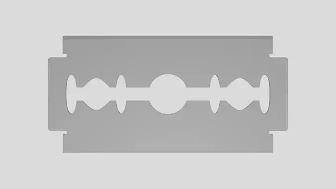 Razor Blade - Geometry Only No Textures No Materials