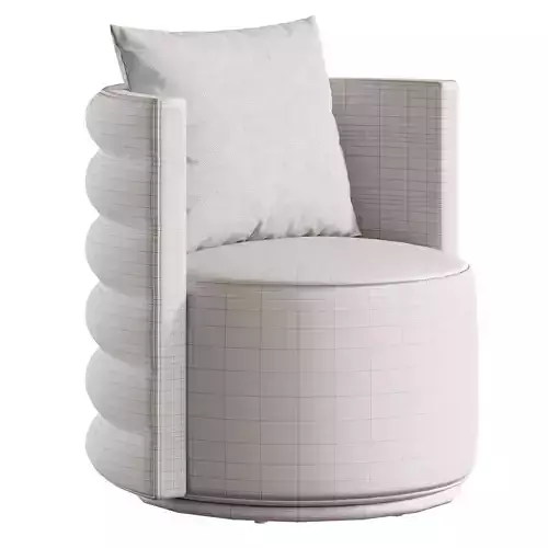 Buddy L Swivel Chair in Light Boucle