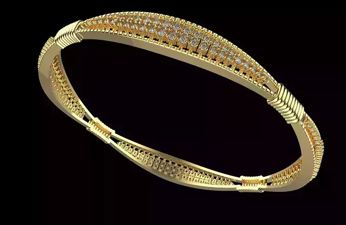 MB03 Ledies Diamond Bangle