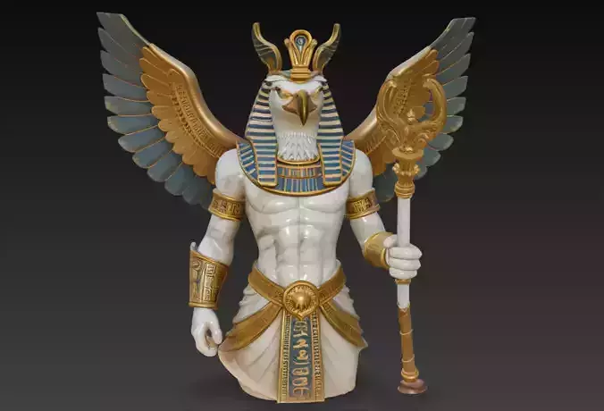 Horus the Falcon God - Ancient Egyptian Mythological Sculpture