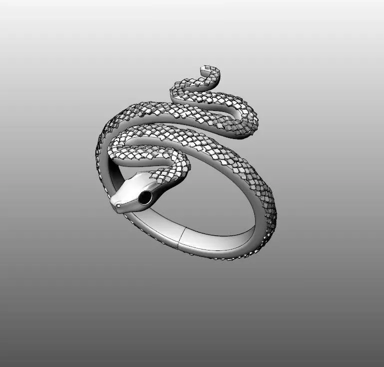 Ring Snake  3D print model_0