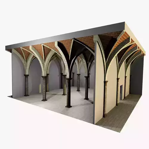 Vaulting 4-4 Renaissance 750cm spcd  thin arches and thick curbs