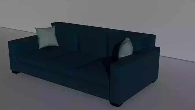 Modern Fabric Sofa 3d Model