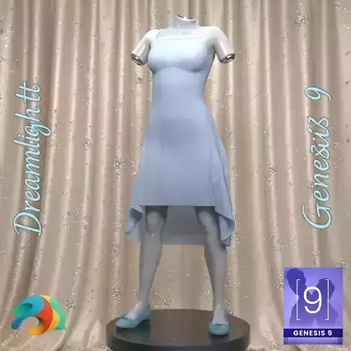 Dreamlight Outfit for Genesis 9 - Elegant Style 