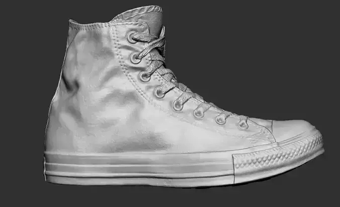 Converse all star high highpoly 3d print mesh