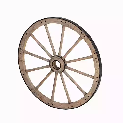 Vintage Wood Wheel 03