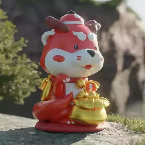 The Lucky Otter 3D Model 3D model