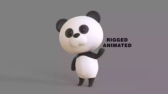 Little Funny Panda Animated 