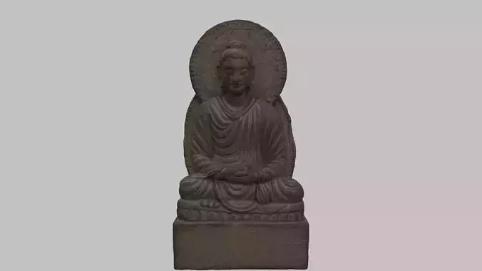 buddha  sculpture statue hi poly