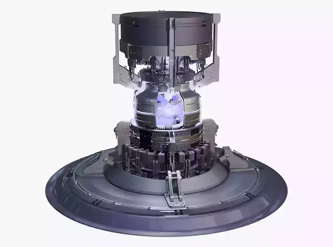 Sci-Fi Fusion Power Core Generator M1