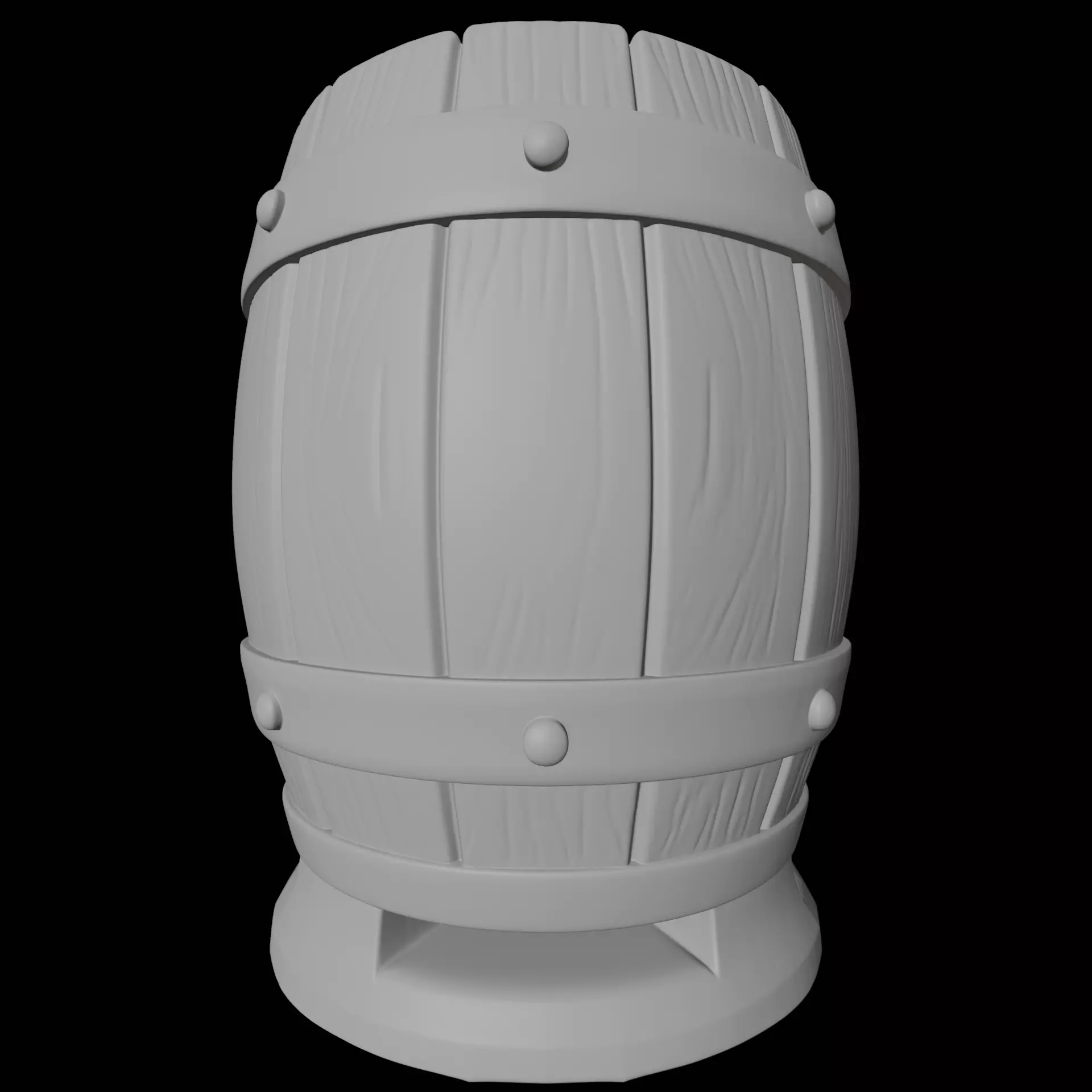 Wood Barrel Dice Cup 3D print model