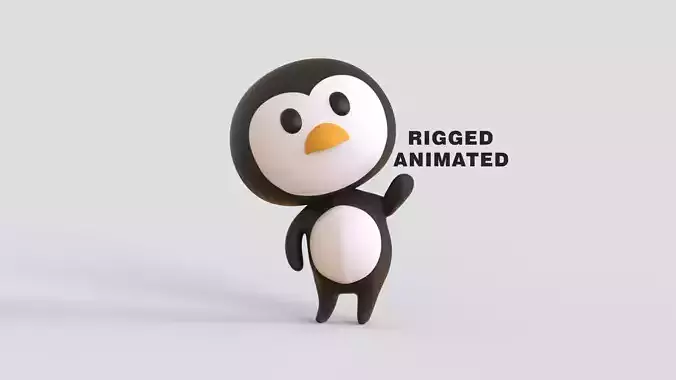 Little Funny Penguin Animated 