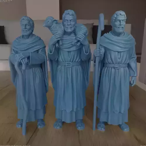 Nativity Shepherds STL 3D Printing Christmas Decor