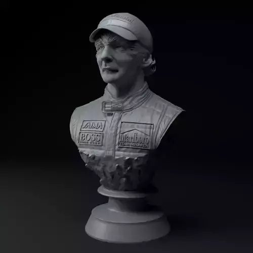 Niki Lauda F1 Legend Premium 3D Bust STL