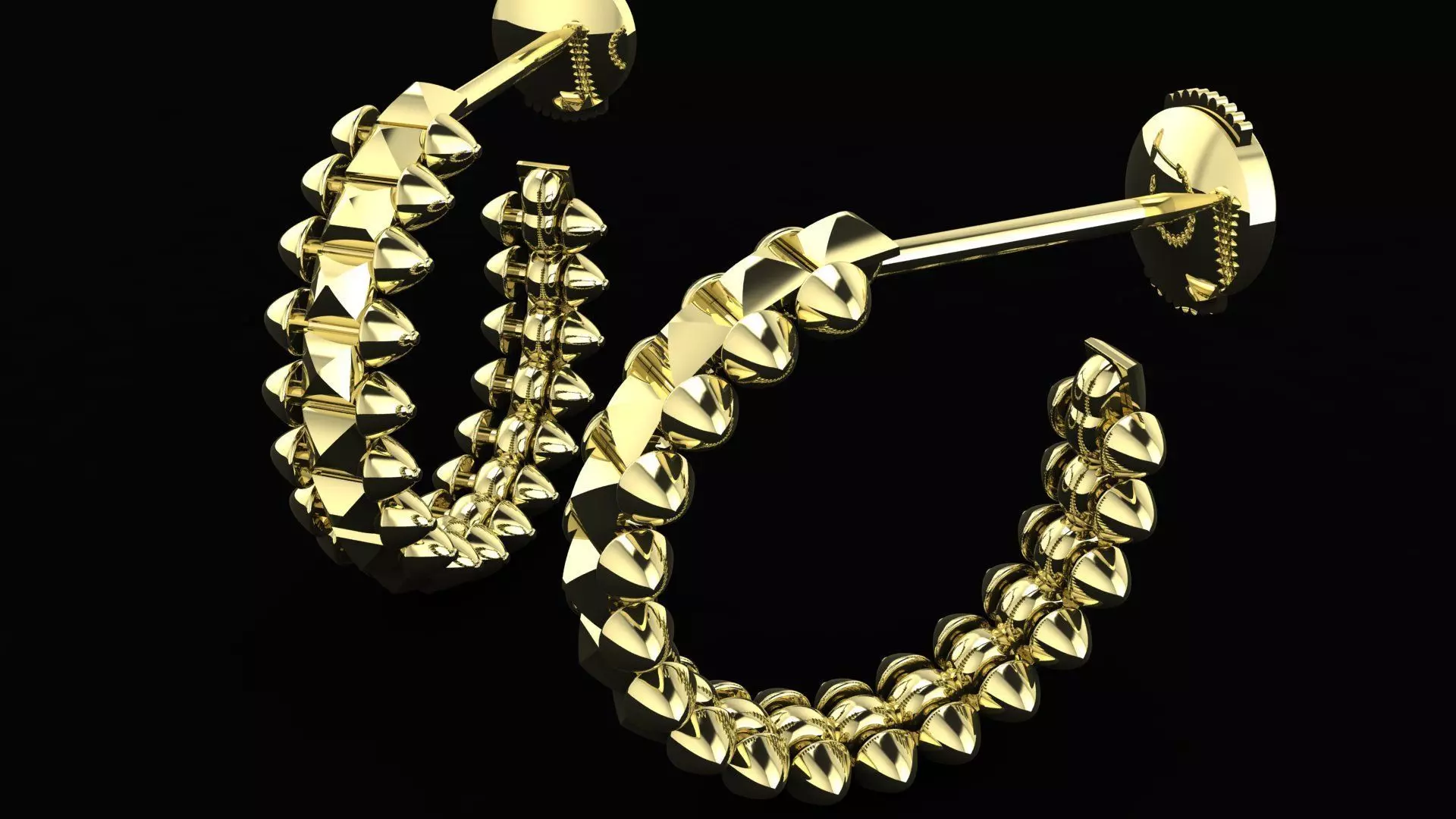 Clash Earrings 3D PRINTING MODEL 3D print model