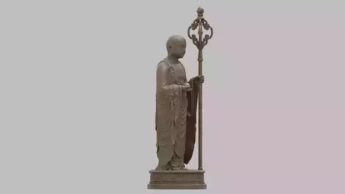 buddha culpture statue hi poly