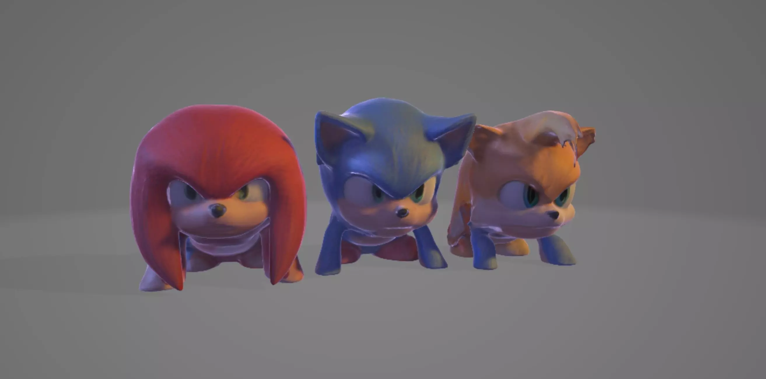 Sonic Stylized Creature Asset Character 3D print model