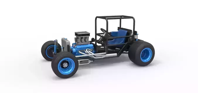 Vintage Dirt Supermodified stock car Base Scale 1 to 25