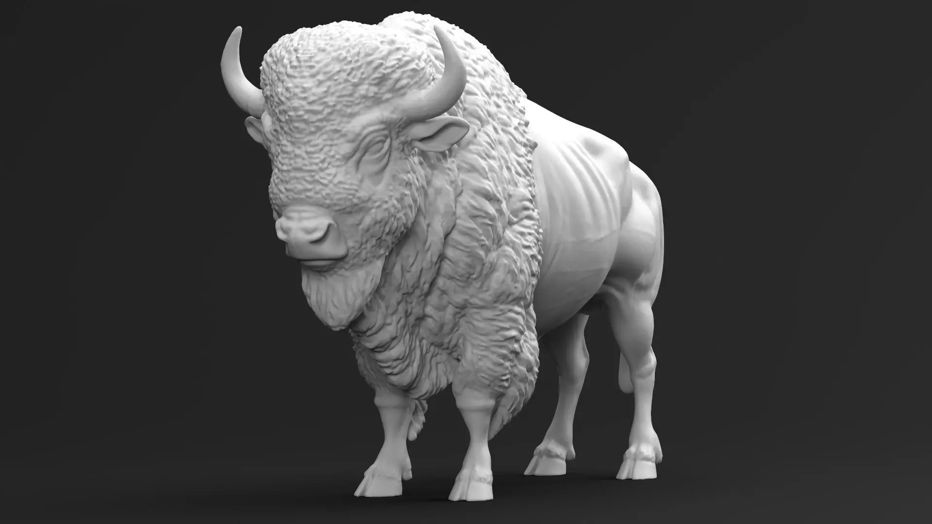 Bison 01 3D print model
