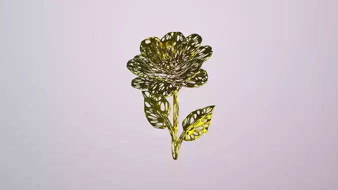 Stylized Flower Bionic Structures Organic Figures Parametric