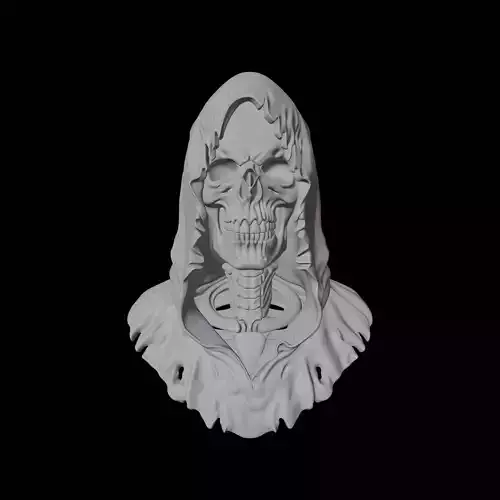 Grim Reaper Character Bust 3D Model
