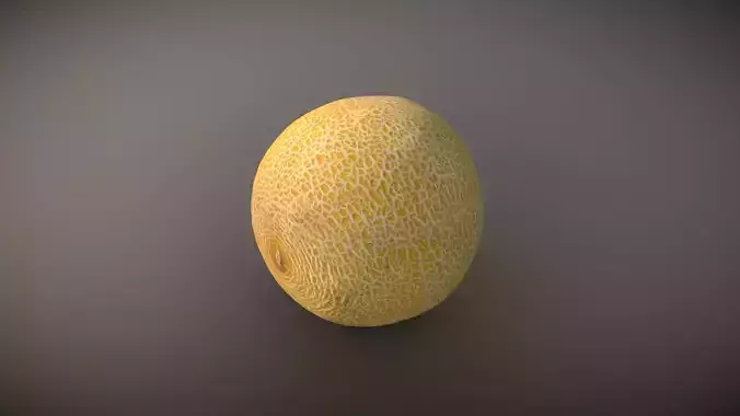Melon lowpoly and scan Low-poly 3D model 6