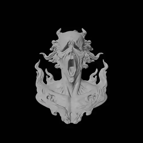 Screaming Spirit Horror Bust Sculpture
