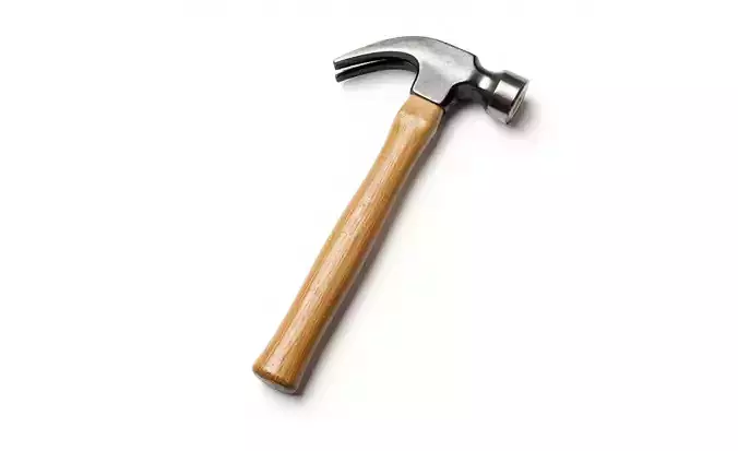 Simple Handheld Carpenter Hammer for 3D print