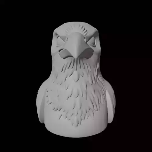 Majestic Eagle Bust 3D Print Model