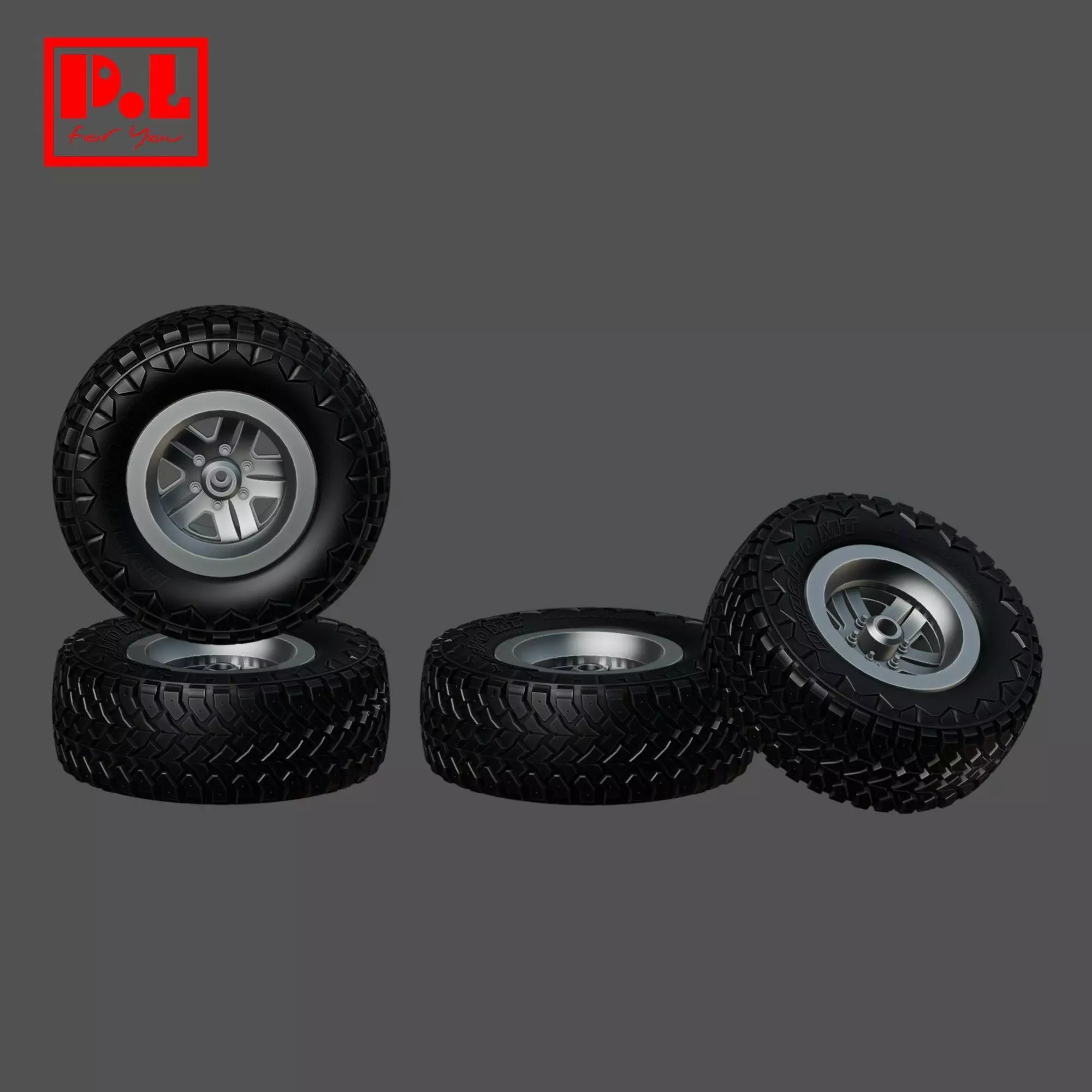 Wheels OFF-ROAD v3 3D model