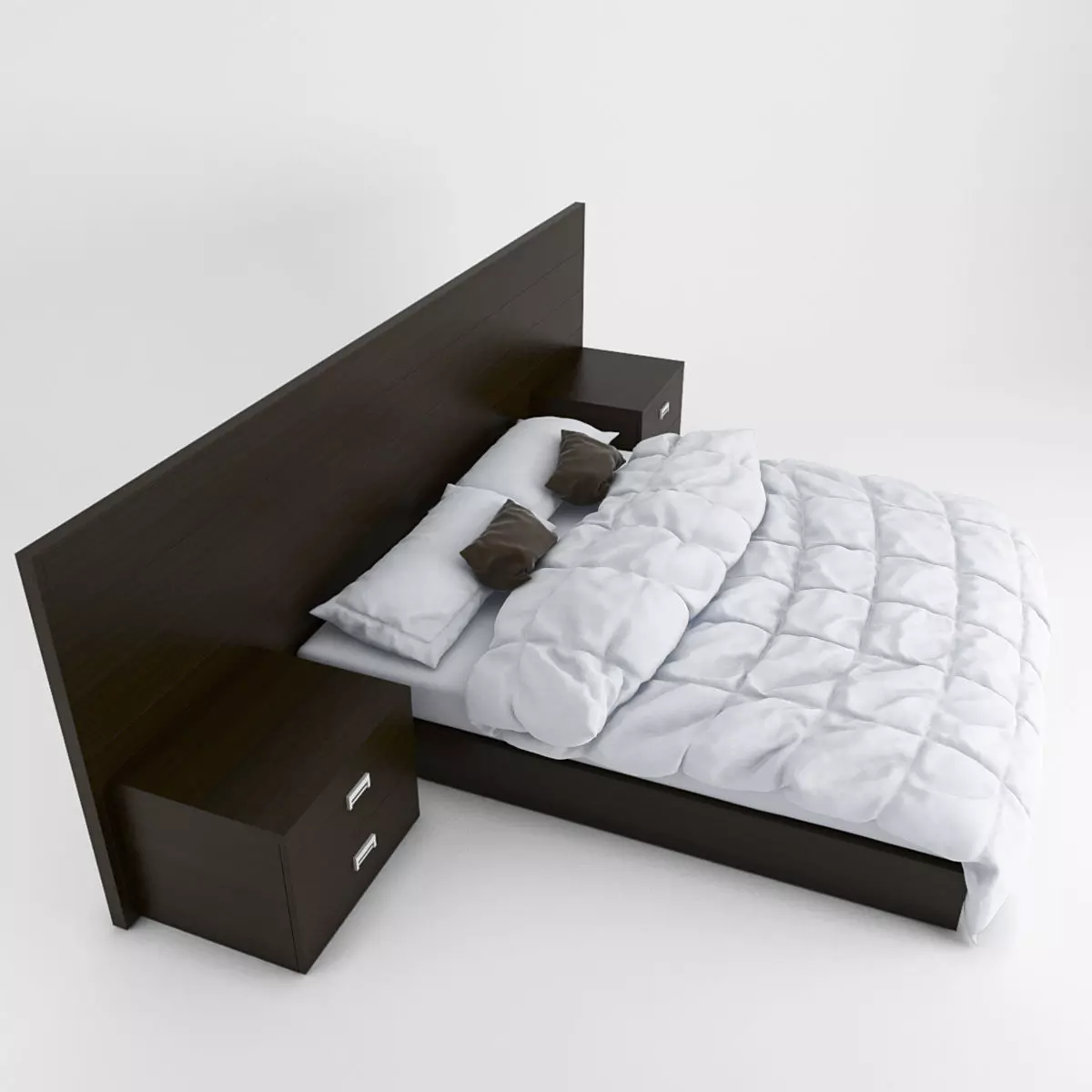 modern bed  3D model_0