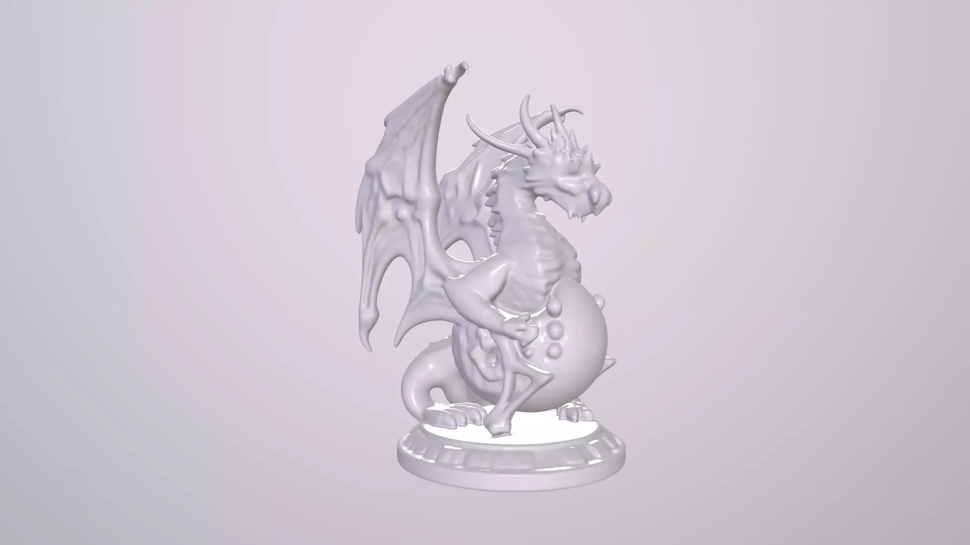 Stylized Creature Asset Dragon 3D print model