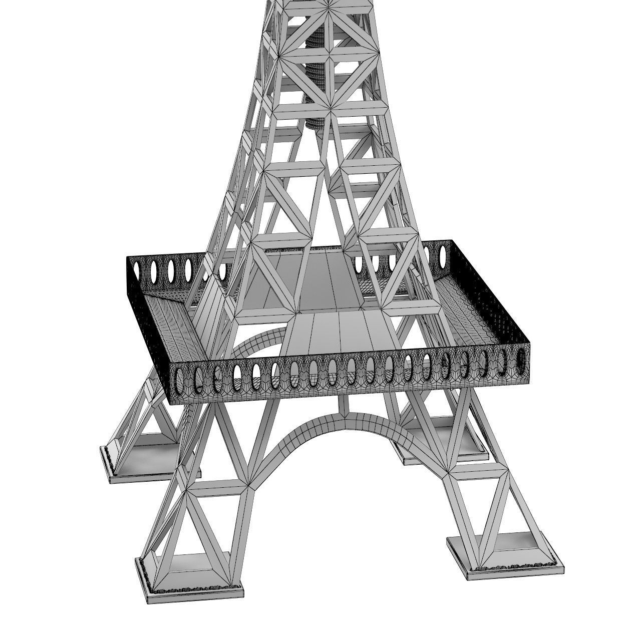 EIFFEL TOWER BAR STOOL 3D model animated | CGTrader