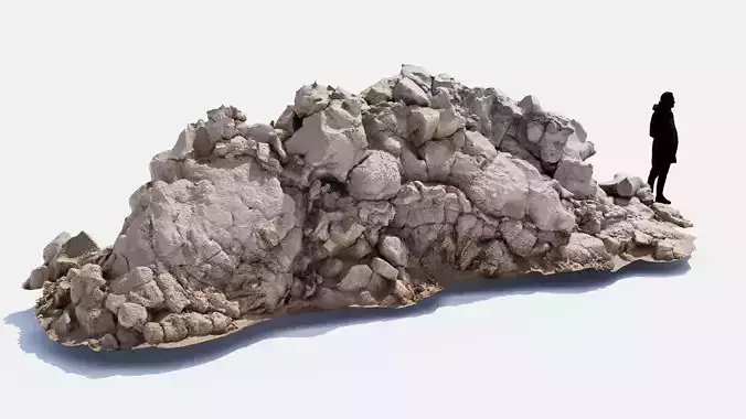 Rock Formation Basalt Scan PBR 