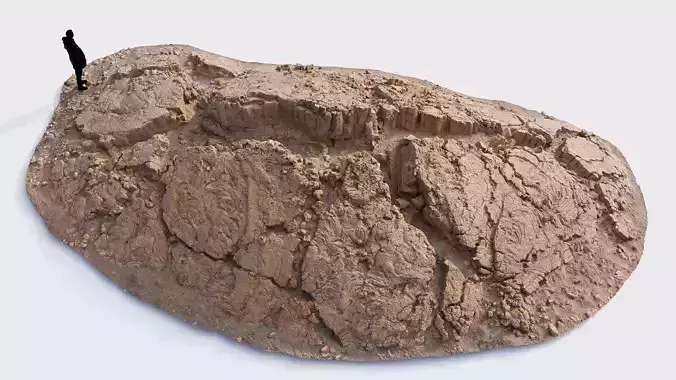 Cliff Ground Basalt Scan PBR 