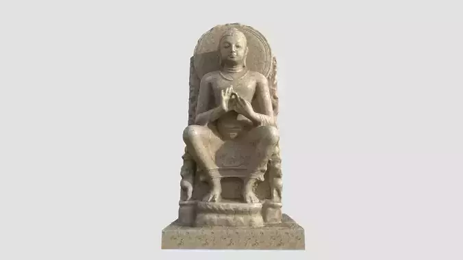 buddha sculpture statue hi poly