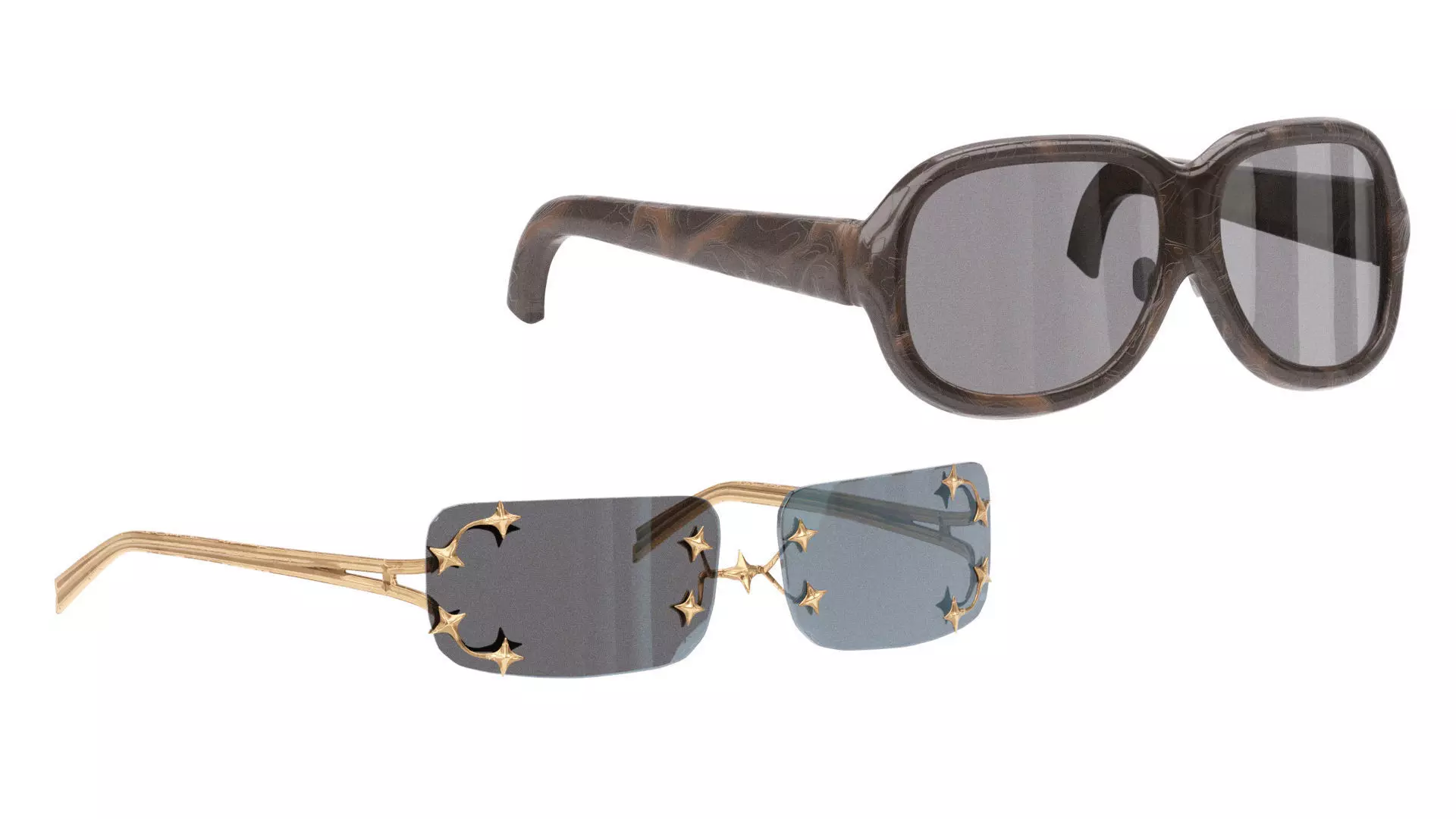 Sunglasses pack design 3D model