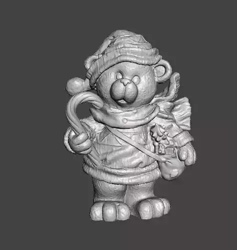 CHRISTMAS BEAR SCULPTURE STATUE ORNAMENT FIGURE MODEL