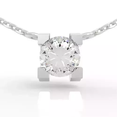 Timeless Half Carat Diamond Pendant Design