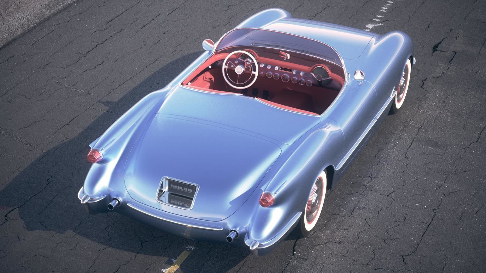 Chevrolet Corvette Cabriolet 1954 échelle 1/18 - Mira 6282 - Excellent état