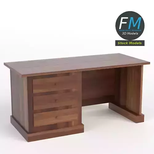 Desk with drawers 1