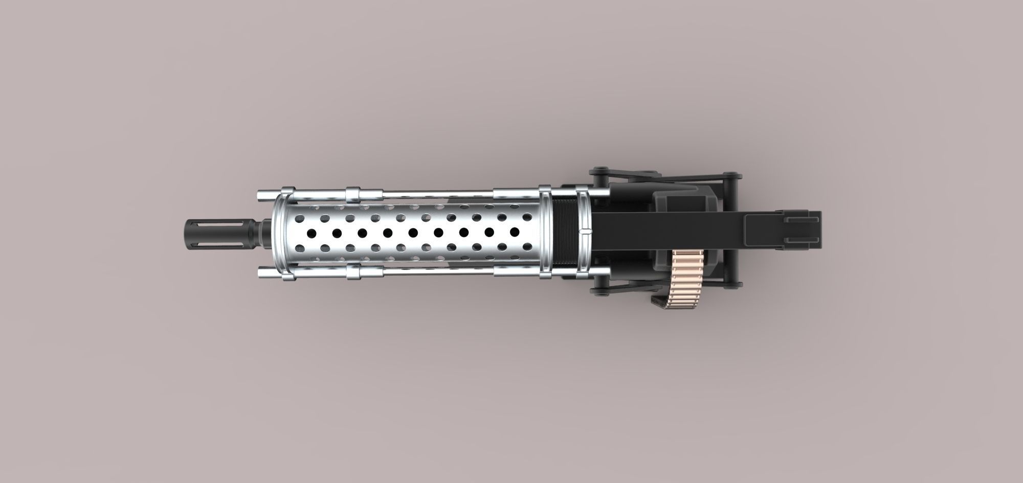 Machine gun 3D model_4