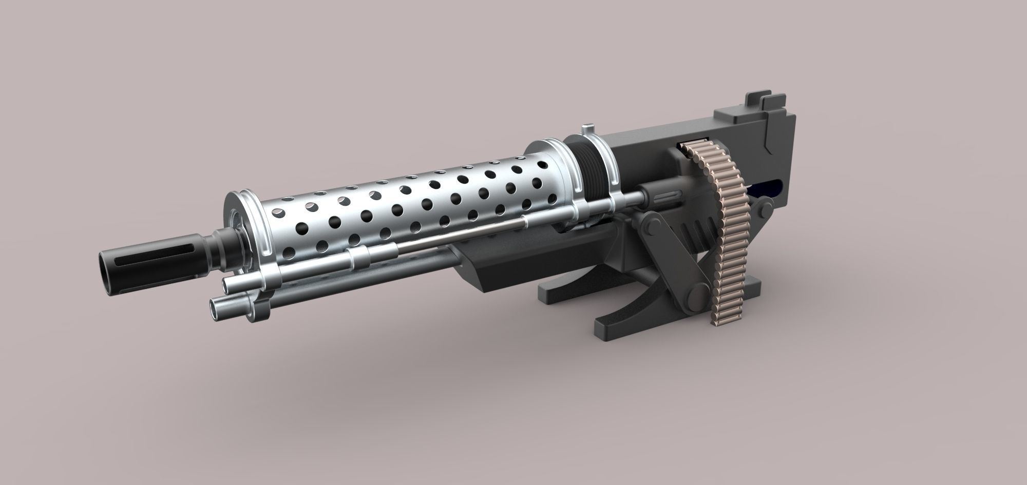 Machine gun 3D model_10