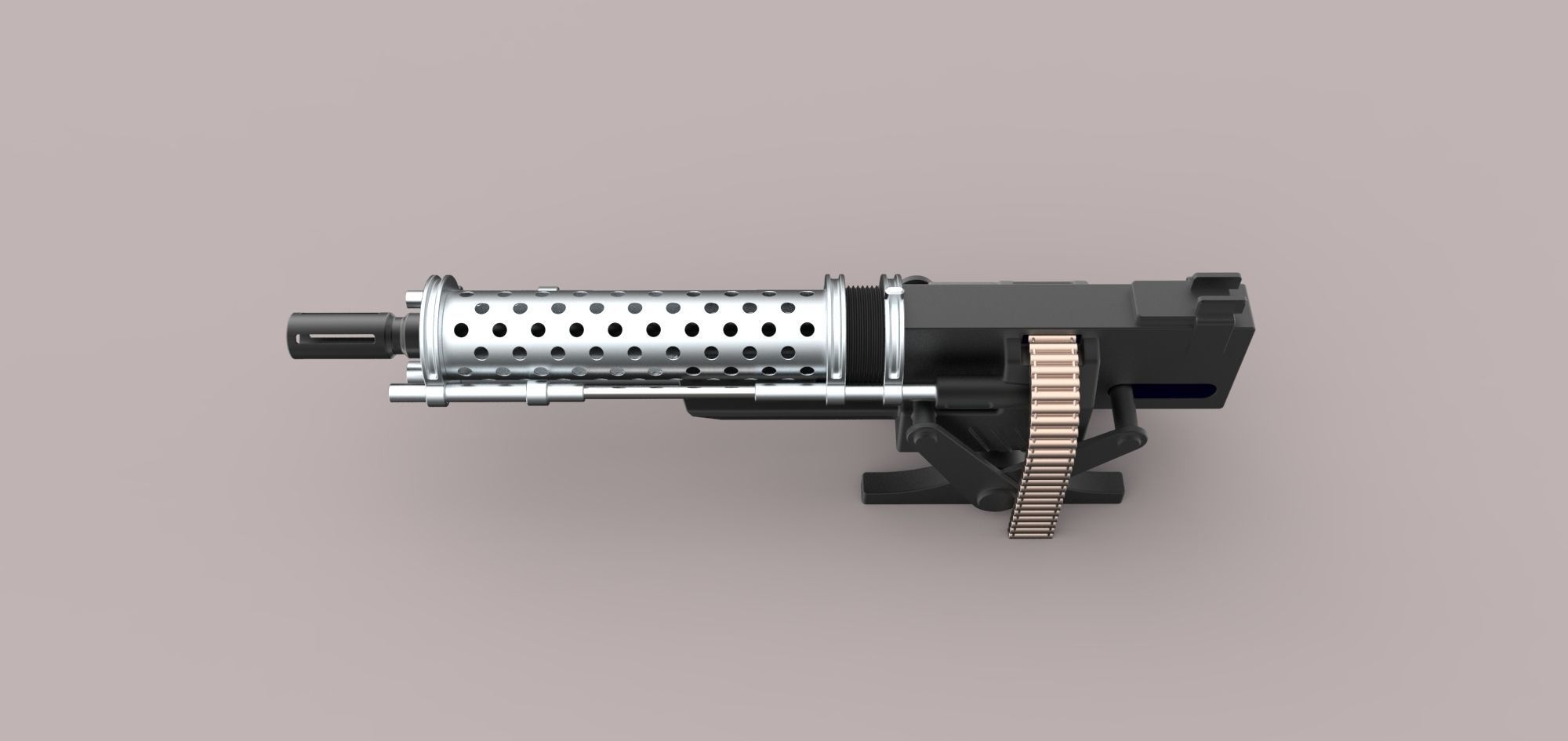 Machine gun 3D model_13