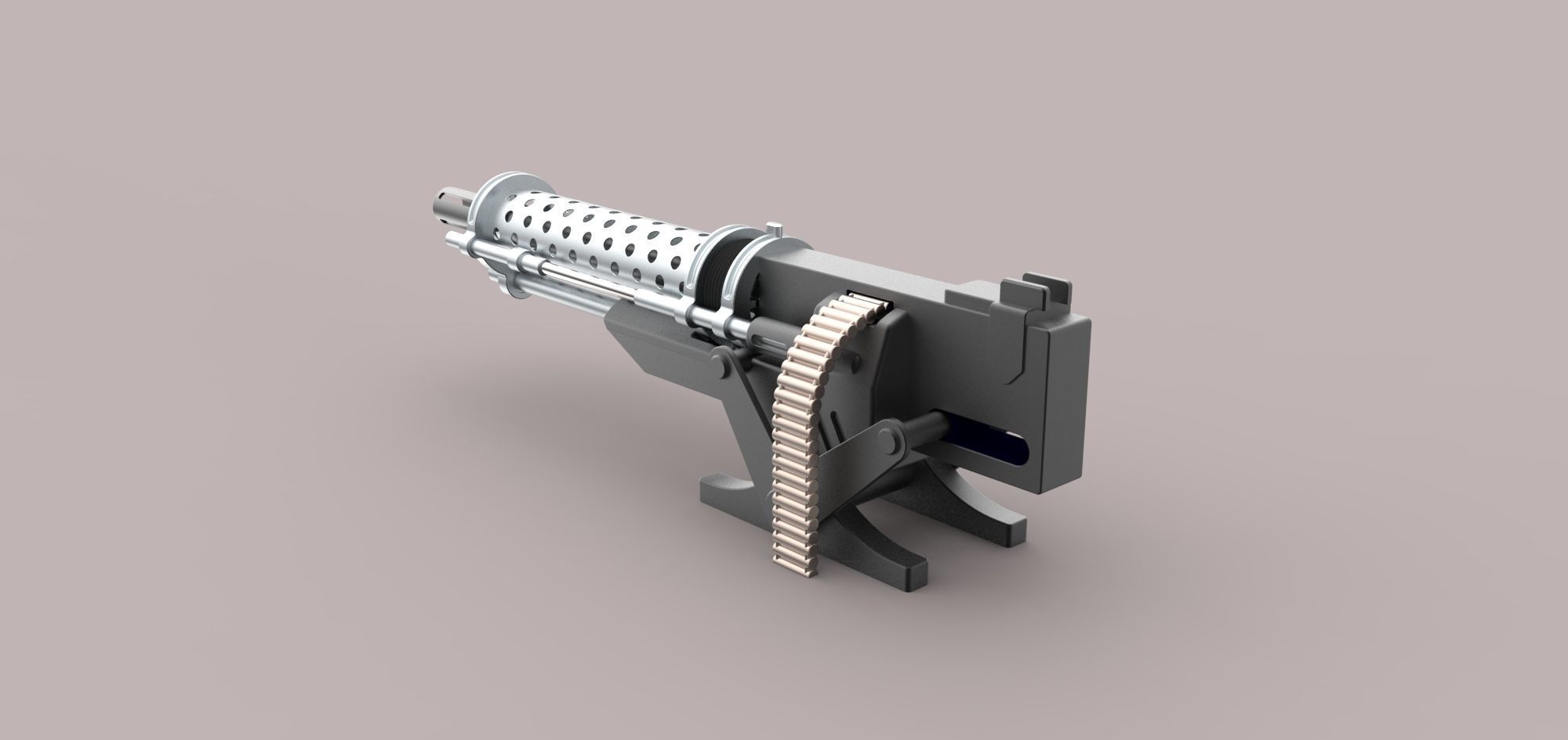 Machine gun 3D model_15