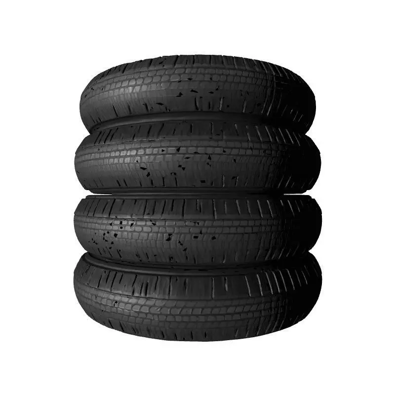 Car Tyres Workshop 3D Model 3D print model